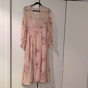 Loveshackfancy pink xs maxi long sleeve